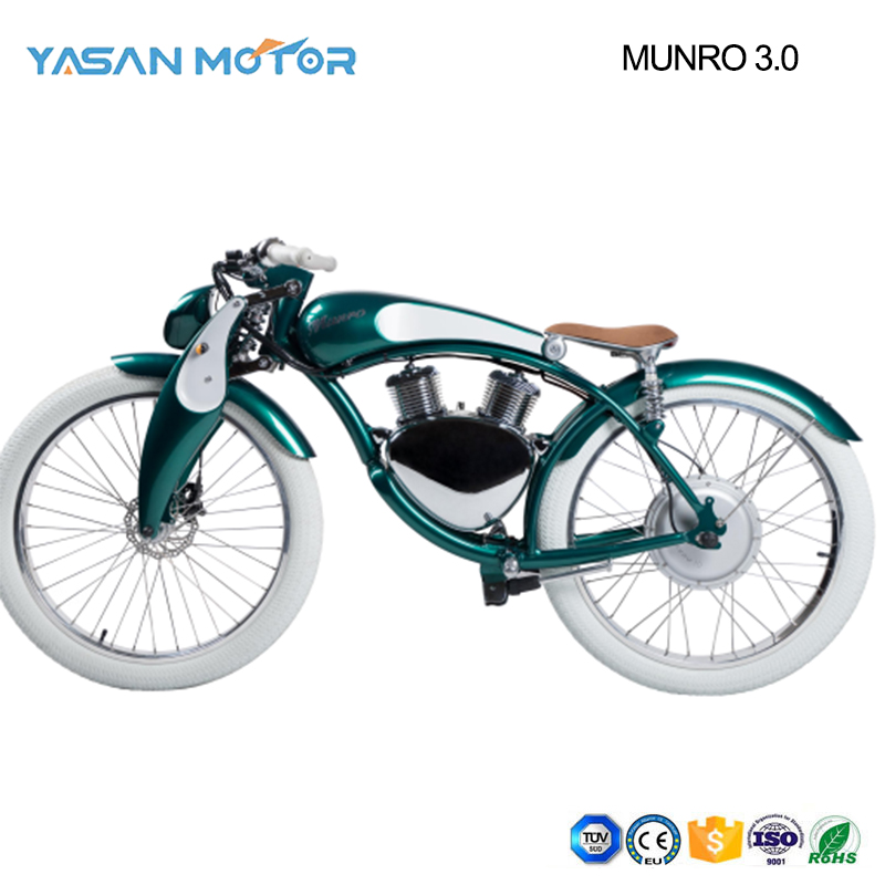 High Quality 500W 2 Wheel Retro Fat Tire Electric Bike With LCD Display