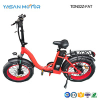 Folding Ebike With Fat Tire 20 Inch Folded Electric Bike With High Capacity Battery Ebike
